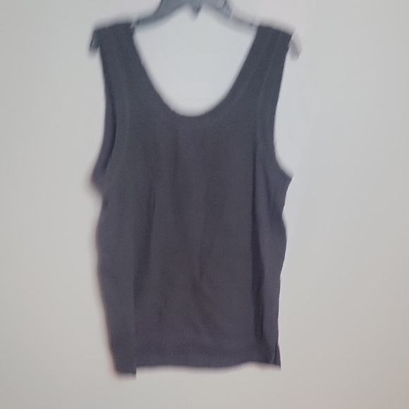 Faherty Charcoal Muslin 100% Cotton Tank Top Sz Small - Picture 4 of 4